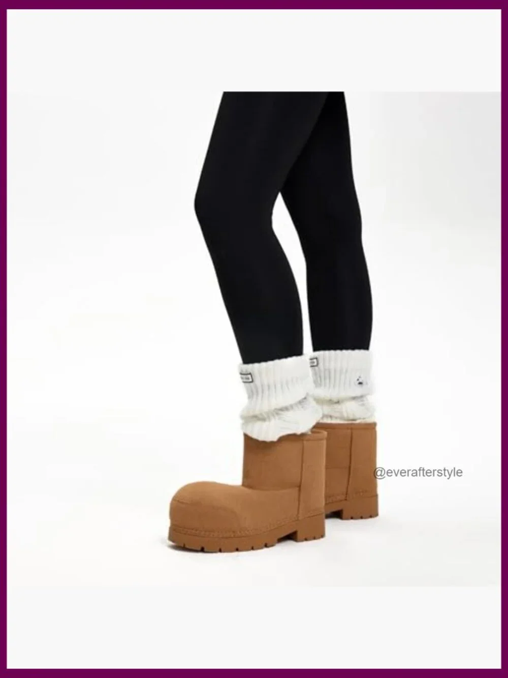 Faux Fur Lined Waterproof Ankle Snow Boots with Non Slip Sole